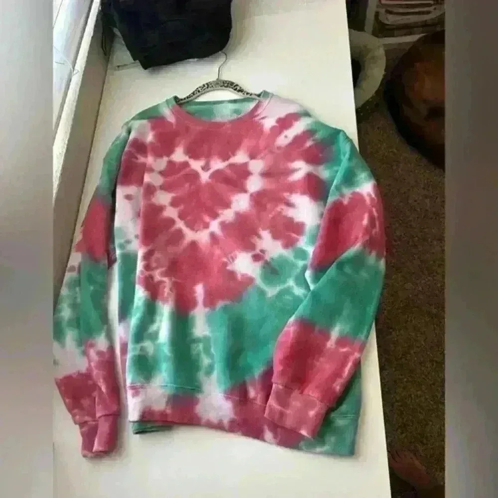 Urban, outfitters urban renewals sweatshirt, and sweatpants set tie-dye